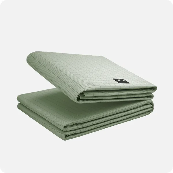 Terra Grounding Bed Sheets Green color